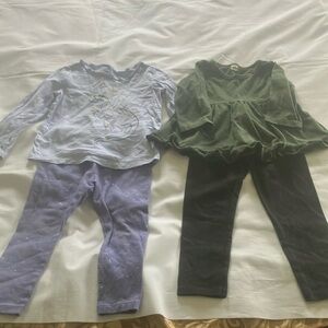 Kids' Long Sleeve Tops and Leggings Set